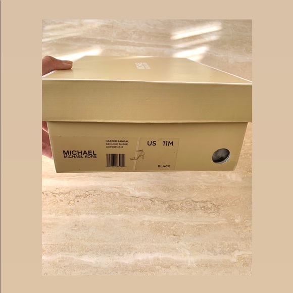 *NEW Michael Kors Harper Sandal Genuine Snake - Picture 4 of 4